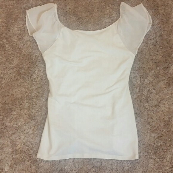 express flutter sleeve top